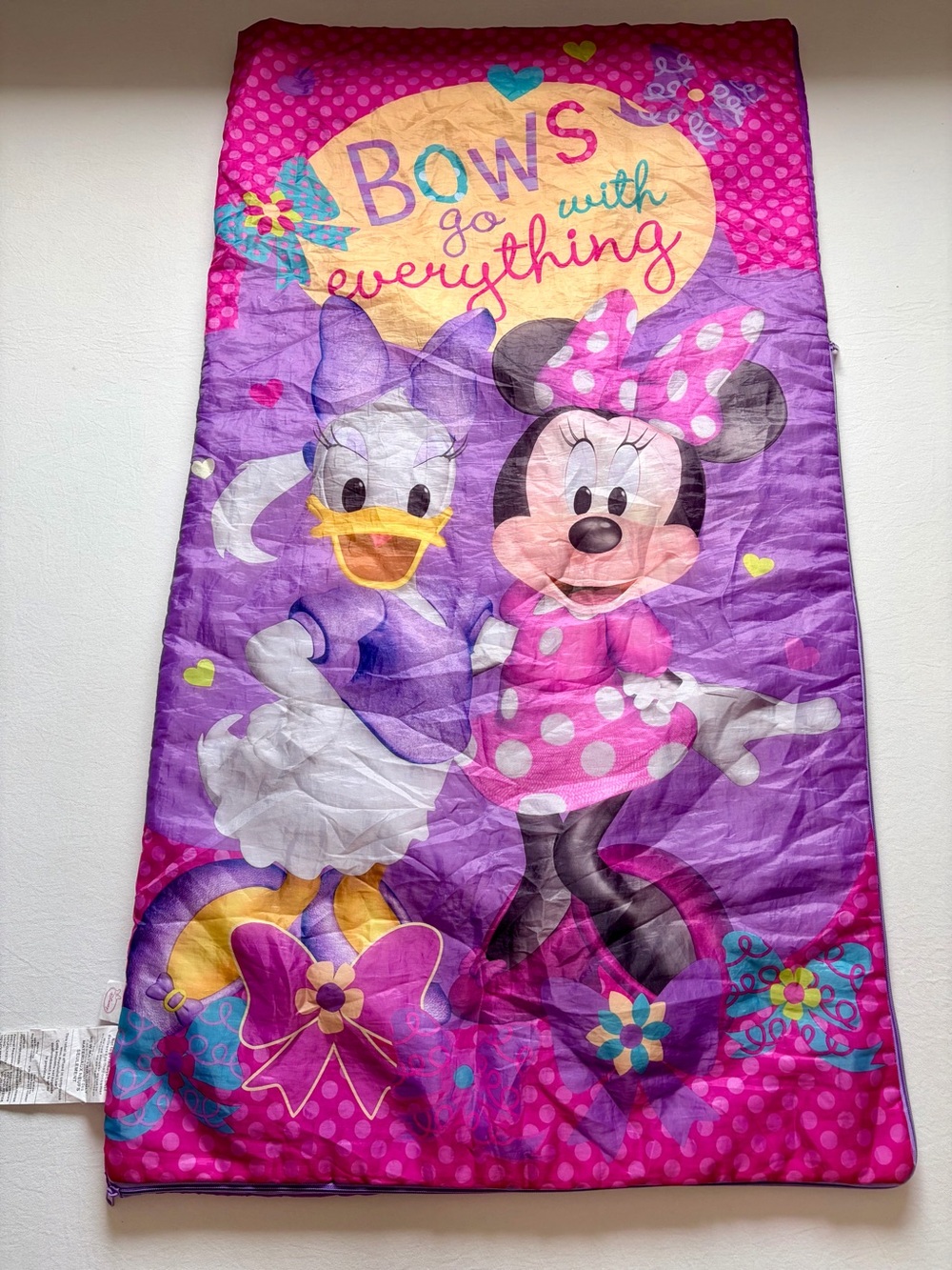 2013 Minnie Mouse/Daisy Duck Lightweight Zipper Closure, Polyester Sleeping Bag